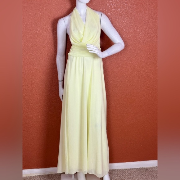 Peppermayo Light Yellow Chiffon Dress Size 2. E68 - Picture 1 of 14